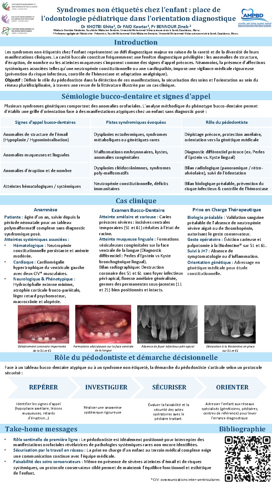 Syndromes non étiquetés chez l’enfant : place de l’odontologie pédiatrique dans l’orientation diagnostique