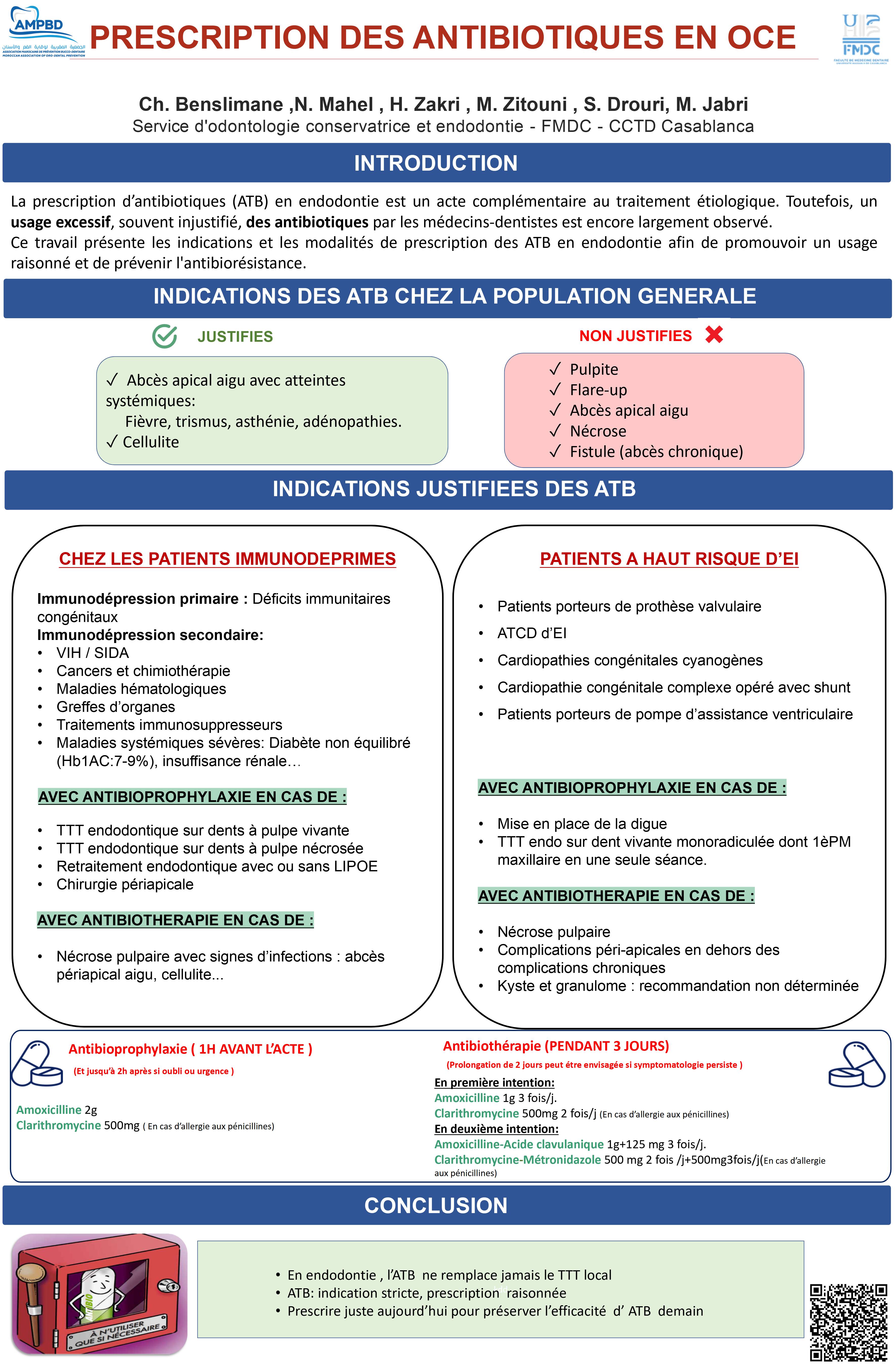 PRESCRIPTION DES ANTIBIOTIQUES EN OCE