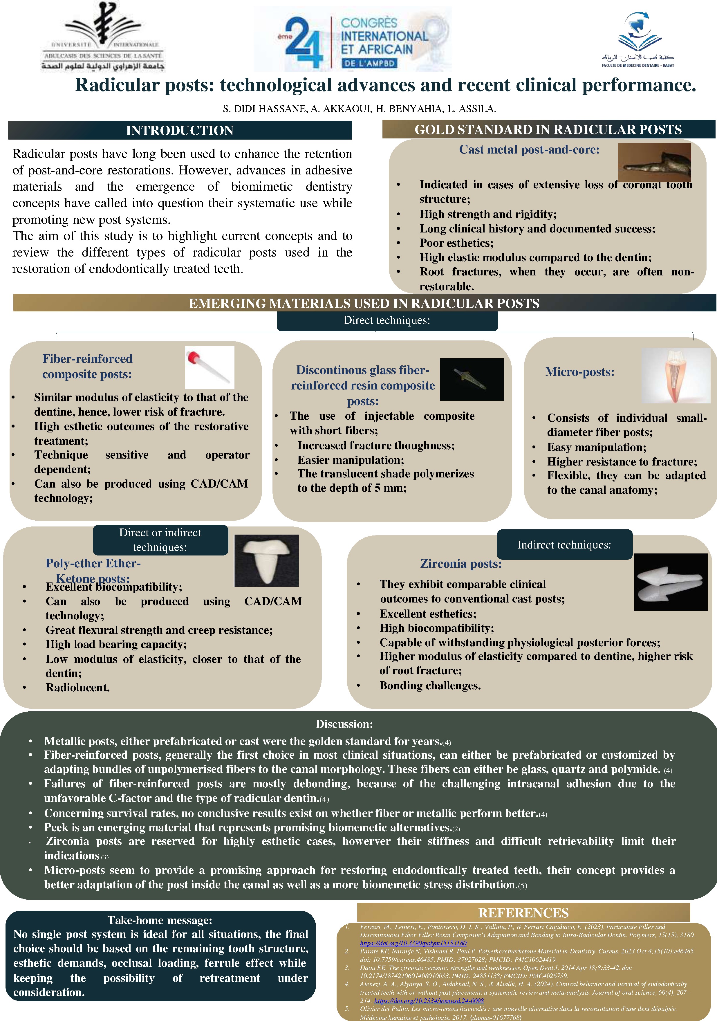 Radicularposts: technological advances and recent clinical performance
