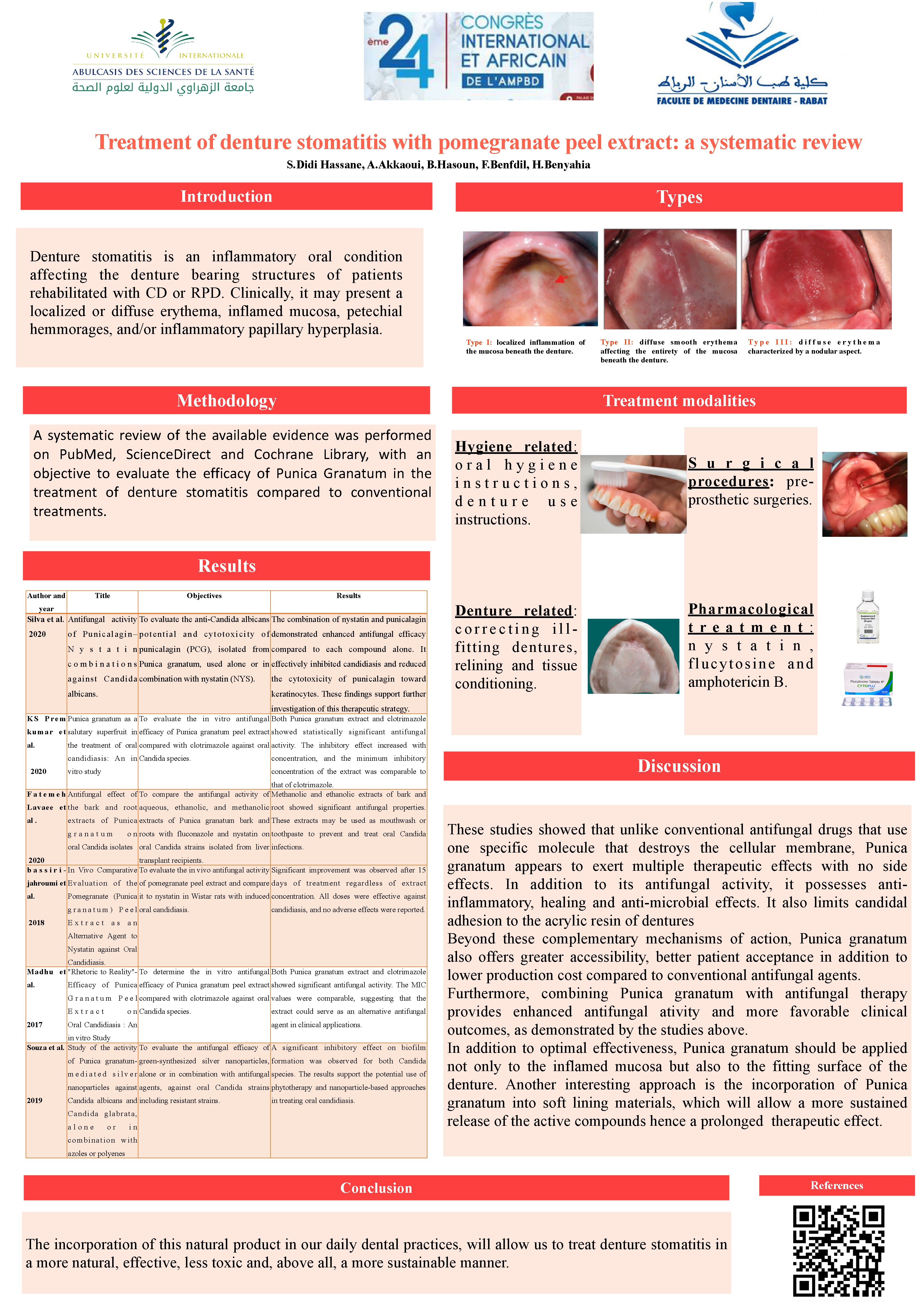 Treatment of denture stomatitis with pomegranate peel extract: a systematic review